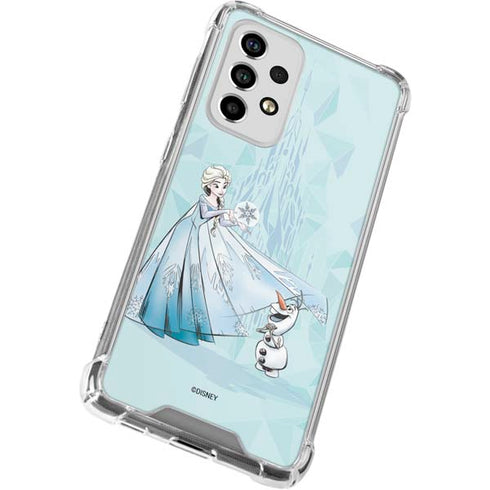 Disney Frozen Elsa and Olaf Art Galaxy A53 5G Clear Case