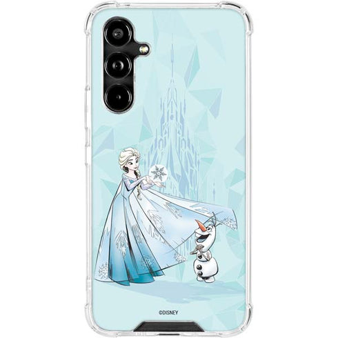 Disney Frozen Elsa and Olaf Art Galaxy A54 5G Clear Case