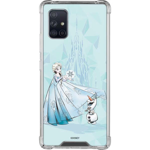 Disney Frozen Elsa and Olaf Art Galaxy A71 5G Clear Case