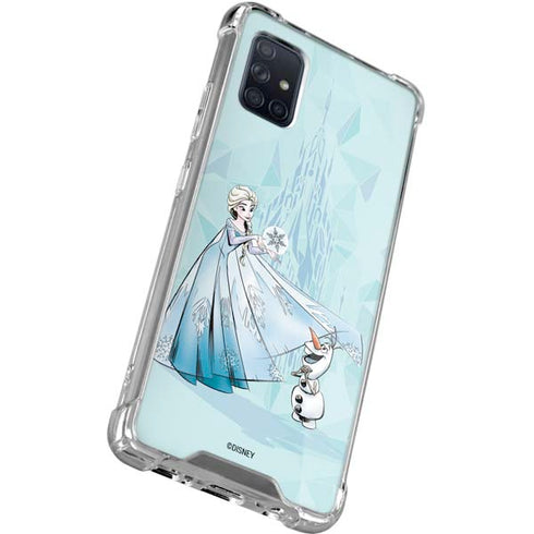 Disney Frozen Elsa and Olaf Art Galaxy A71 5G Clear Case