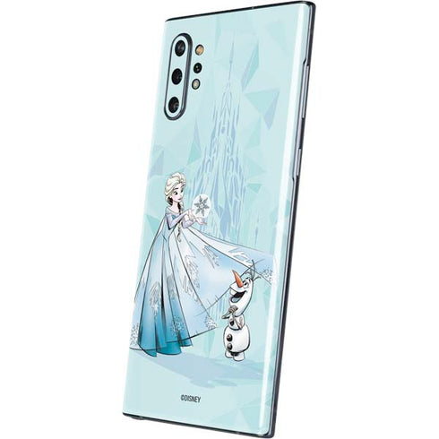 Disney Frozen Elsa and Olaf Art Galaxy Note 10 Plus Skin