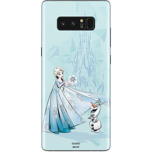 Disney Frozen Elsa and Olaf Art Galaxy Note 8 Skin