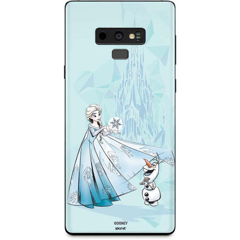 Disney Frozen Elsa and Olaf Art Galaxy Note 9 Skin
