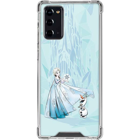 Disney Frozen Elsa and Olaf Art Galaxy Note20 5G Clear Case