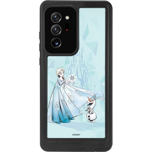 Disney Frozen Elsa and Olaf Art Galaxy Note20 Ultra 5G Waterproof Case