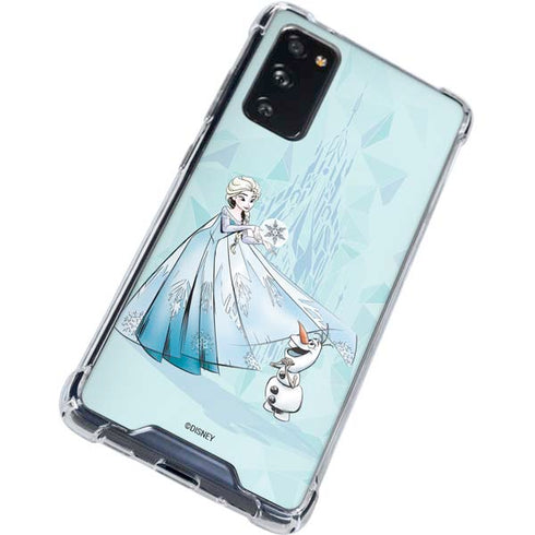 Disney Frozen Elsa and Olaf Art Galaxy S20 FE Clear Case