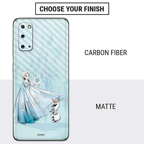 Disney Frozen Elsa and Olaf Art Galaxy S20 Skin