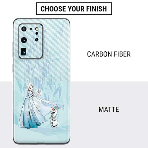 Disney Frozen Elsa and Olaf Art Galaxy S20 Ultra 5G Skin