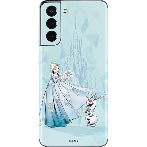Disney Frozen Elsa and Olaf Art Galaxy S21 5G Skin