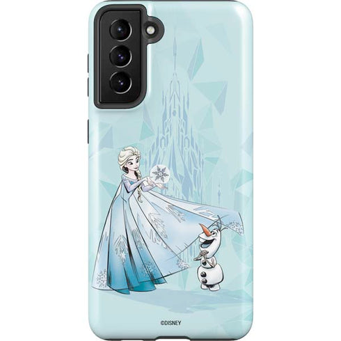 Disney Frozen Elsa and Olaf Art Galaxy S21 Plus 5G Pro Case