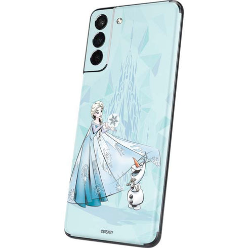Disney Frozen Elsa and Olaf Art Galaxy S21 Plus 5G Skin
