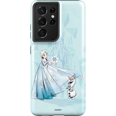 Disney Frozen Elsa and Olaf Art Galaxy S21 Ultra 5G Pro Case