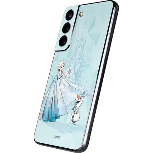 Disney Frozen Elsa and Olaf Art Galaxy S22 Skin