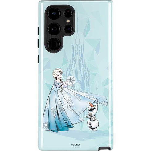 Disney Frozen Elsa and Olaf Art Galaxy S22 Ultra Pro Case