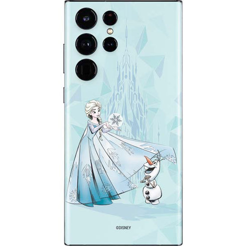 Disney Frozen Elsa and Olaf Art Galaxy S22 Ultra Skin