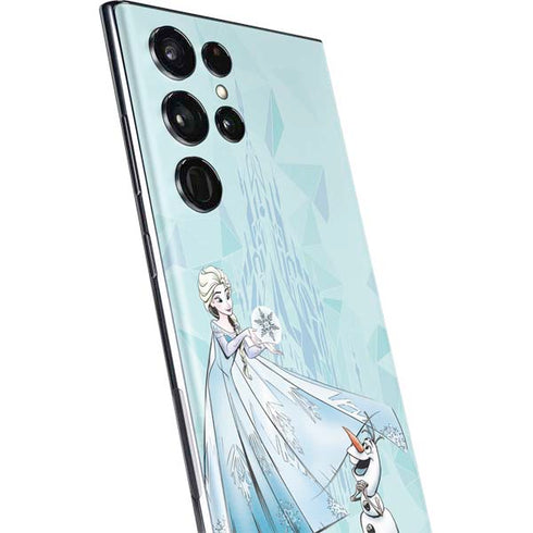 Disney Frozen Elsa and Olaf Art Galaxy S22 Ultra Skin