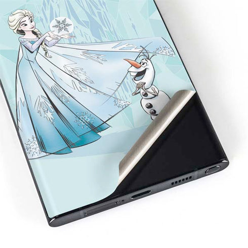 Disney Frozen Elsa and Olaf Art Galaxy S22 Ultra Skin