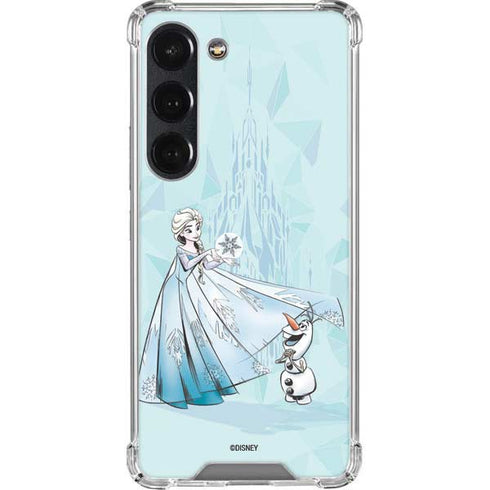 Disney Frozen Elsa and Olaf Art Galaxy S23 Clear Case
