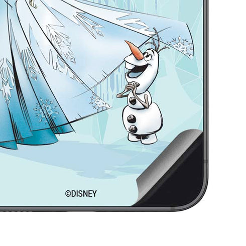 Disney Frozen Elsa and Olaf Art Galaxy S23 FE Skin