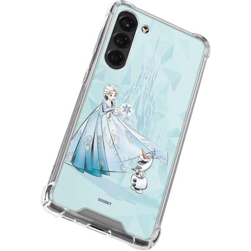 Disney Frozen Elsa and Olaf Art Galaxy S23 Plus Clear Case
