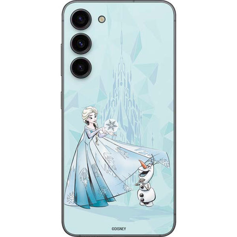 Disney Frozen Elsa and Olaf Art Galaxy S23 Plus Skin