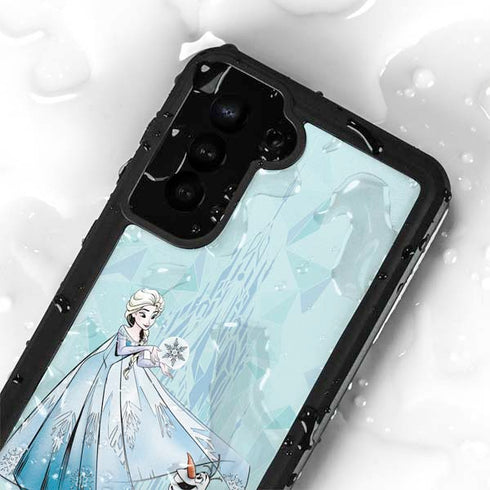 Disney Frozen Elsa and Olaf Art Galaxy S23 Plus Waterproof Case