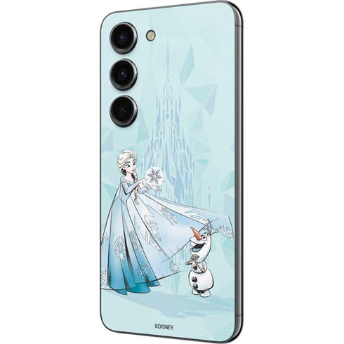 Disney Frozen Elsa and Olaf Art Galaxy S23 Skin