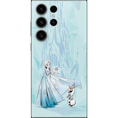 Disney Frozen Elsa and Olaf Art Galaxy S23 Ultra Skin