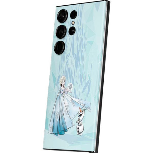 Disney Frozen Elsa and Olaf Art Galaxy S23 Ultra Skin