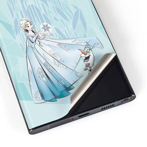 Disney Frozen Elsa and Olaf Art Galaxy S23 Ultra Skin