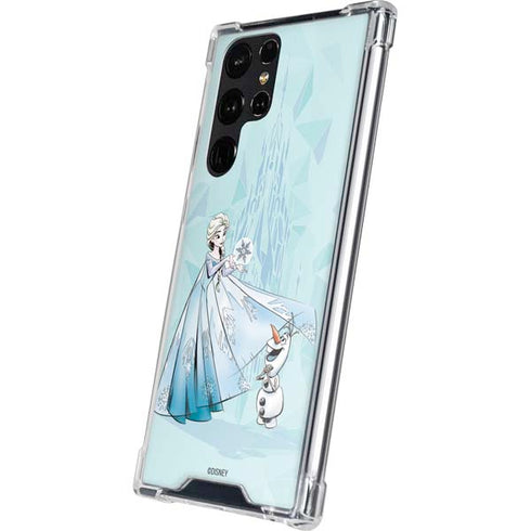 Disney Frozen Elsa and Olaf Art Galaxy S24 Ultra Clear Case