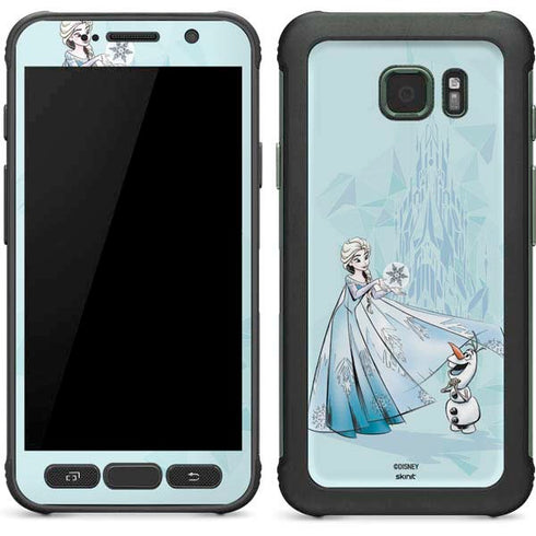 Disney Frozen Elsa and Olaf Art Galaxy S7 Active Skin