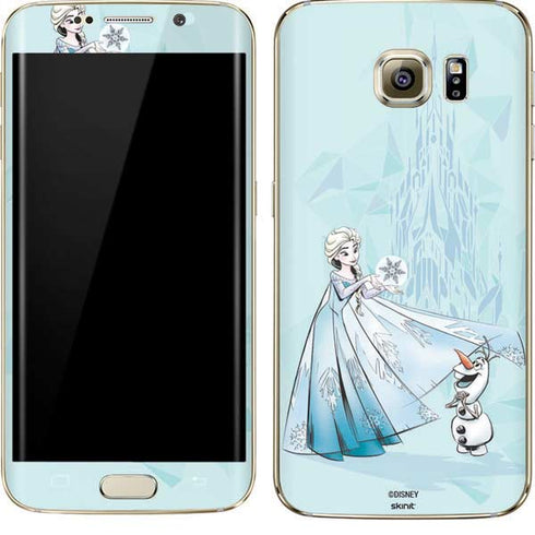 Disney Frozen Elsa and Olaf Art Galaxy S7 Edge Skin