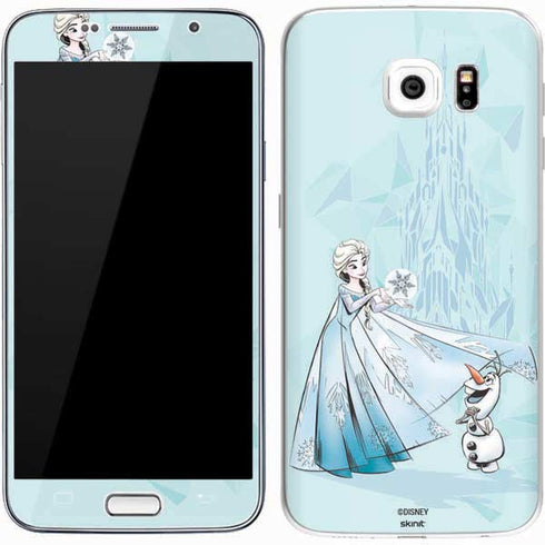 Disney Frozen Elsa and Olaf Art Galaxy S7 Skin
