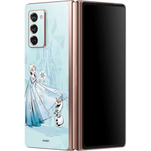 Disney Frozen Elsa and Olaf Art Galaxy Z Fold2 5G Skin