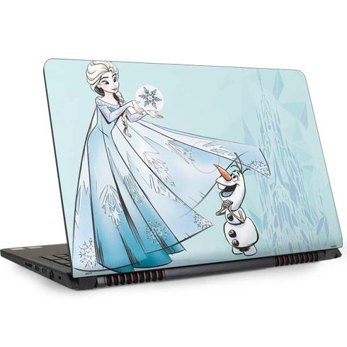 Disney Frozen Elsa and Olaf Art Dell Inspiron Skin