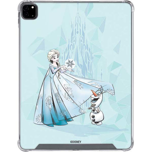 Disney Frozen Elsa and Olaf Art iPad Pro 12.9in (2020) Clear Case