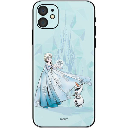 Disney Frozen Elsa and Olaf Art iPhone 11 Skin