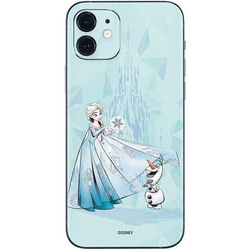 Disney Frozen Elsa and Olaf Art iPhone 12 Mini Skin