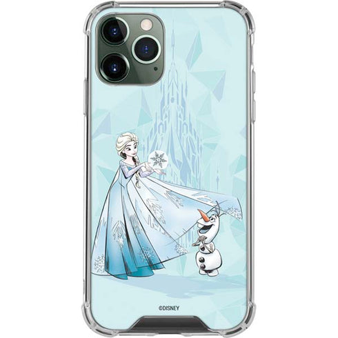 Disney Frozen Elsa and Olaf Art iPhone 12 Pro Clear Case