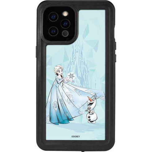 Disney Frozen Elsa and Olaf Art iPhone 12 Pro Max Waterproof Case