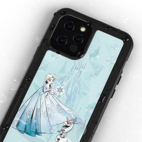 Disney Frozen Elsa and Olaf Art iPhone 12 Pro Waterproof Case