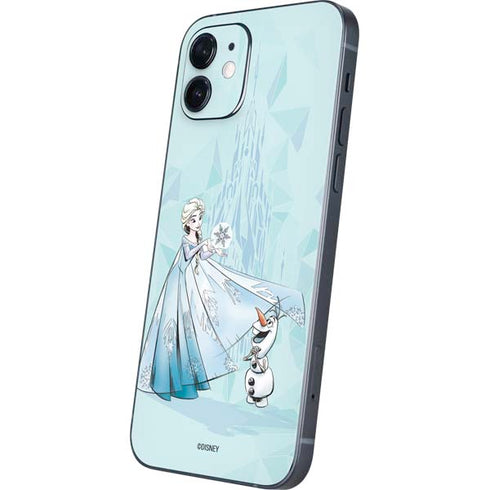 Disney Frozen Elsa and Olaf Art iPhone 12 Skin
