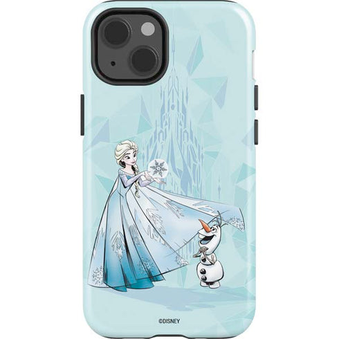 Disney Frozen Elsa and Olaf Art iPhone 13 Impact Case