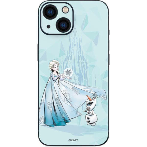 Disney Frozen Elsa and Olaf Art iPhone 13 Mini Skin