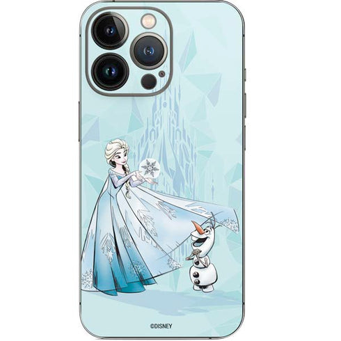 Disney Frozen Elsa and Olaf Art iPhone 13 Pro Skin
