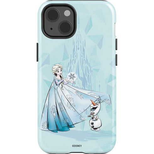 Disney Frozen Elsa and Olaf Art iPhone 14 Impact Case