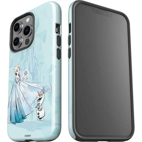 Disney Frozen Elsa and Olaf Art iPhone 15 Pro Impact Case