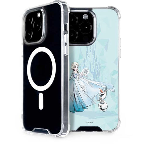 Disney Frozen Elsa and Olaf Art iPhone 14 Pro MagSafe Case