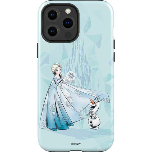 Disney Frozen Elsa and Olaf Art iPhone 15 Pro Max Impact Case